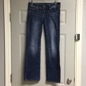 Y2K American Eagle Slim Boot Stretch Blue Jeans Size 4 31 x 31